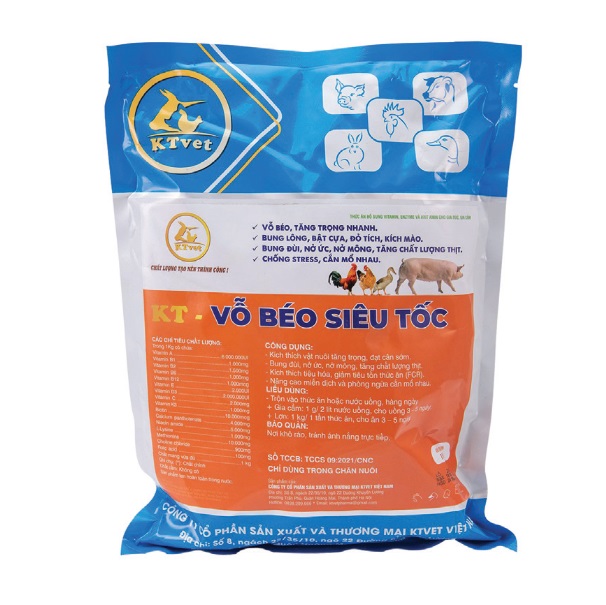 KT - VỖ BÉO SIÊU TỐC: Vỗ béo, tăng trọng nhanh