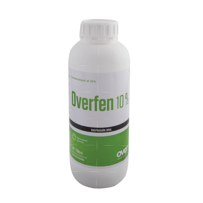 OVERFEN 10% - Thuốc nội ký sinh trùng điều trị và kiểm soát giun tròn đường tiêu hoá và phổi, và sán dây.